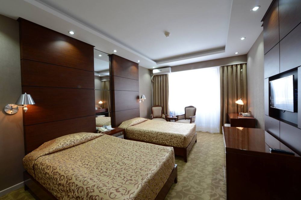 Zweibettzimmer, Bayangol Hotel, Ulaanbaatar, Mongolei Rundreise