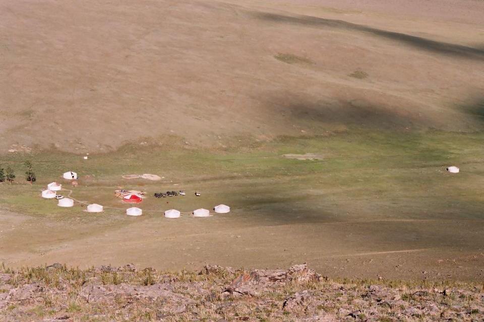Luftaufnahme, OT Tour Jurtencamp, Mongolei Rundreise