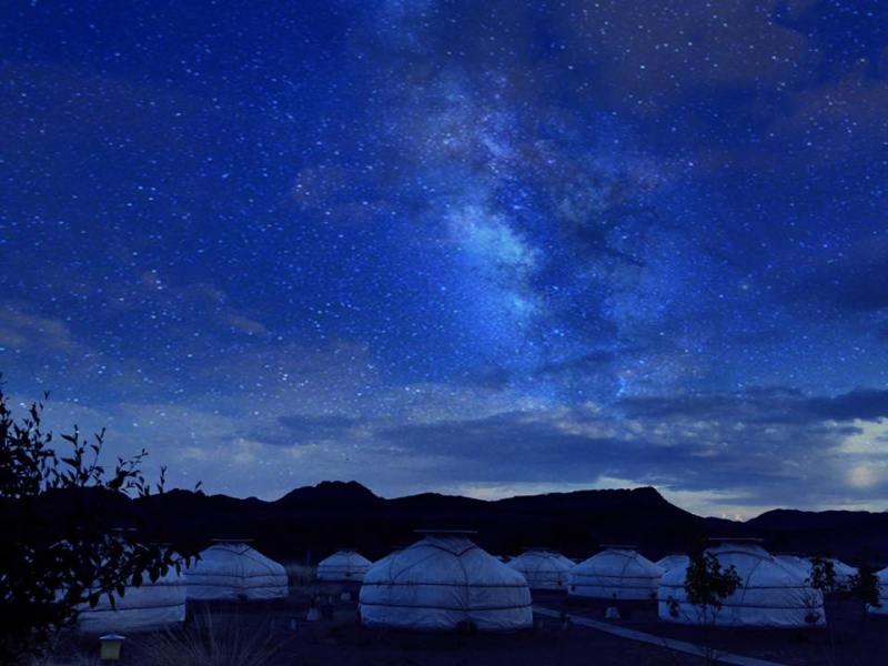 Nachthimmel, Secret of Ongi, Jurtencamp, Mongolei Rundreise