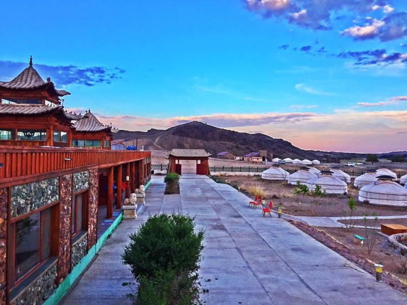 Morgenstimmung, Secret of Ongi, Jurtencamp, Mongolei Rundreise