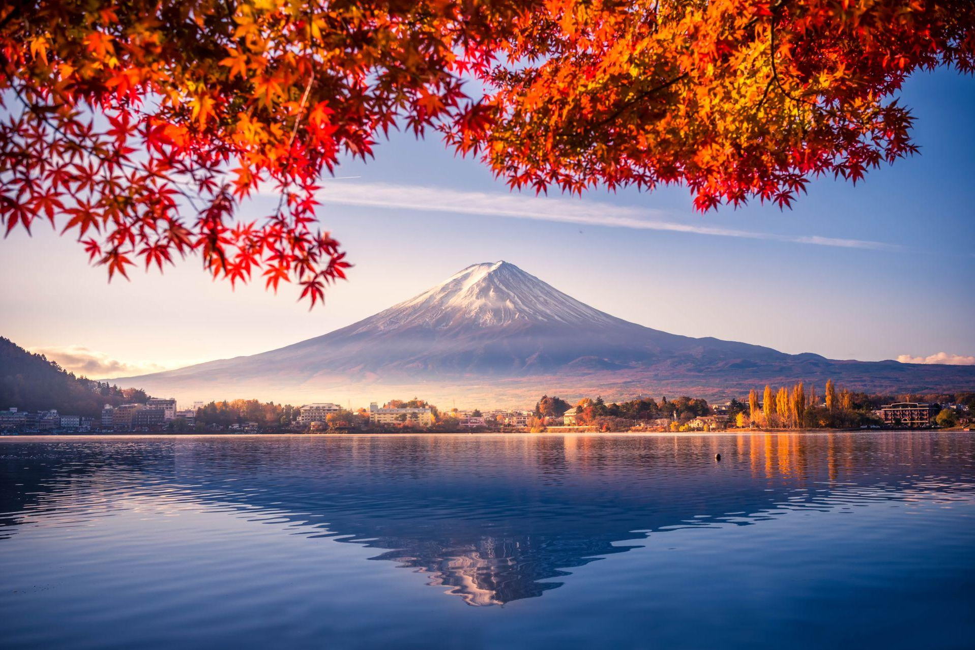 Mount Fuji im Herbst, Japan Reisen