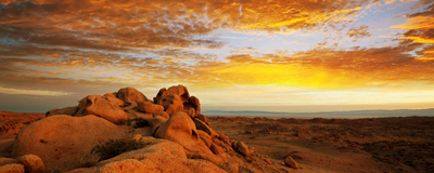 Sonnenaufgang, Wüste Gobi, Mongolei Rundreise