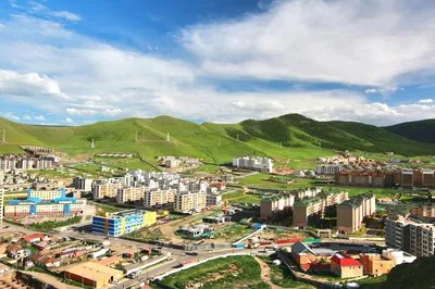 Ausblick über Ulaanbaatar, Mongolei Rundreise