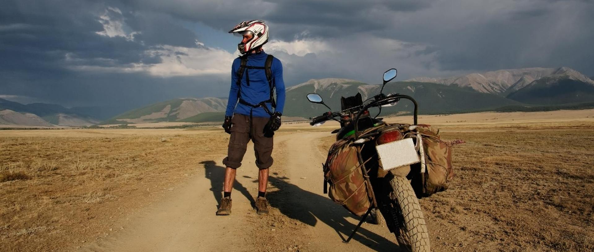 Steppe, Motorrad Reise, Mongolei Rundreise